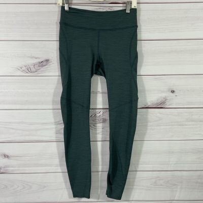 Outdoors Voices Leggings Ankle Womens Size M Green Yoga Gym.